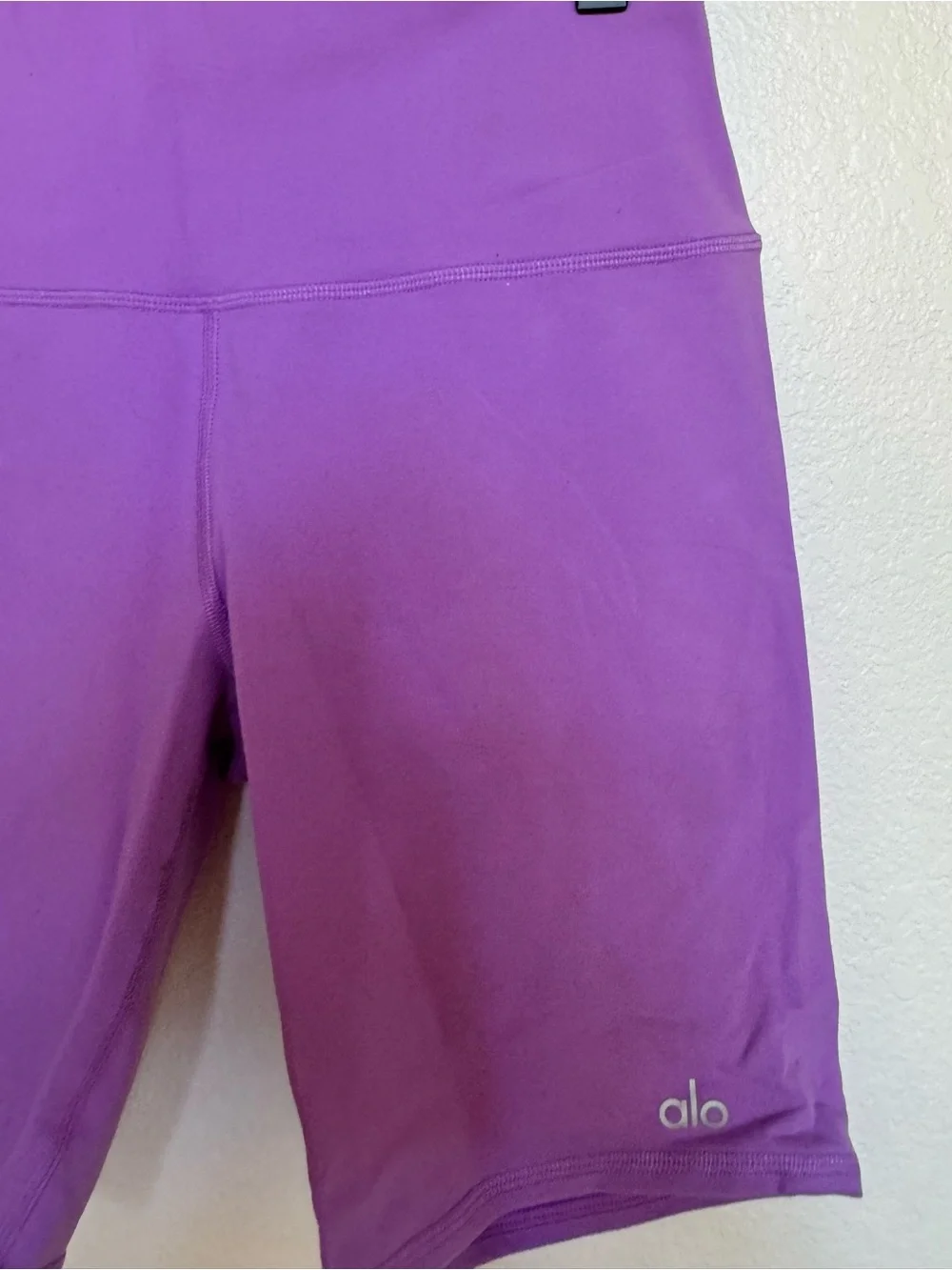 ALO Yoga High-Rise Purple Bike Shorts